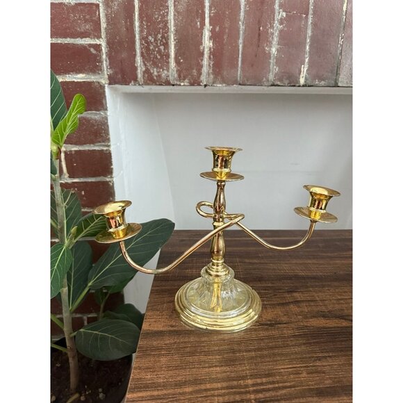 Ornate Vintage 3-Arm Candelabra - Picture 1 of 10